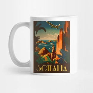 Somalia Vintage Travel Art Poster Mug